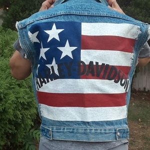 Harley Davidson Vintage Denim Vest
